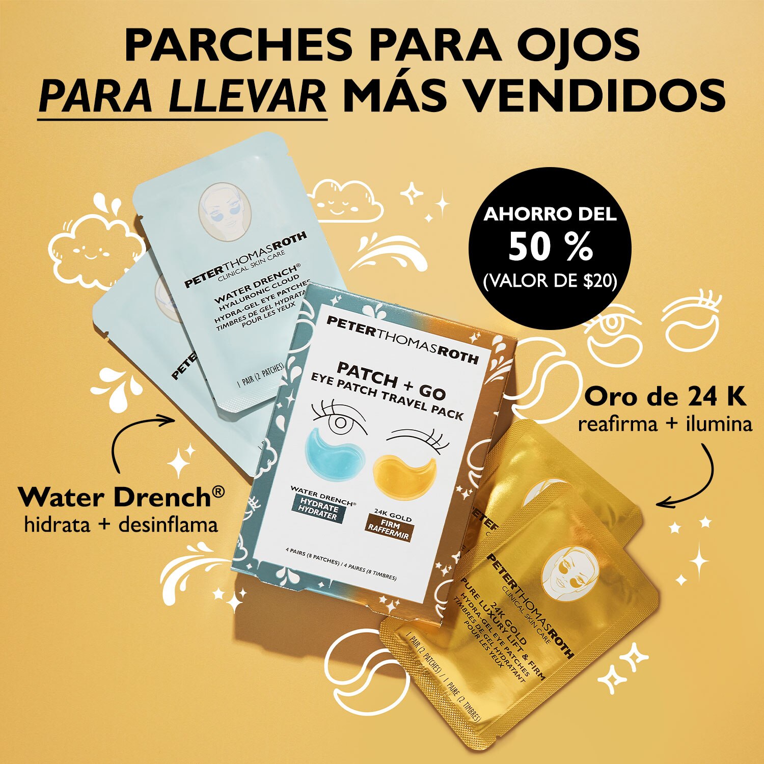 PATCH + GO EYE PATCH TRAVEL PACK (SET DE PARCHES PARA OJOS)